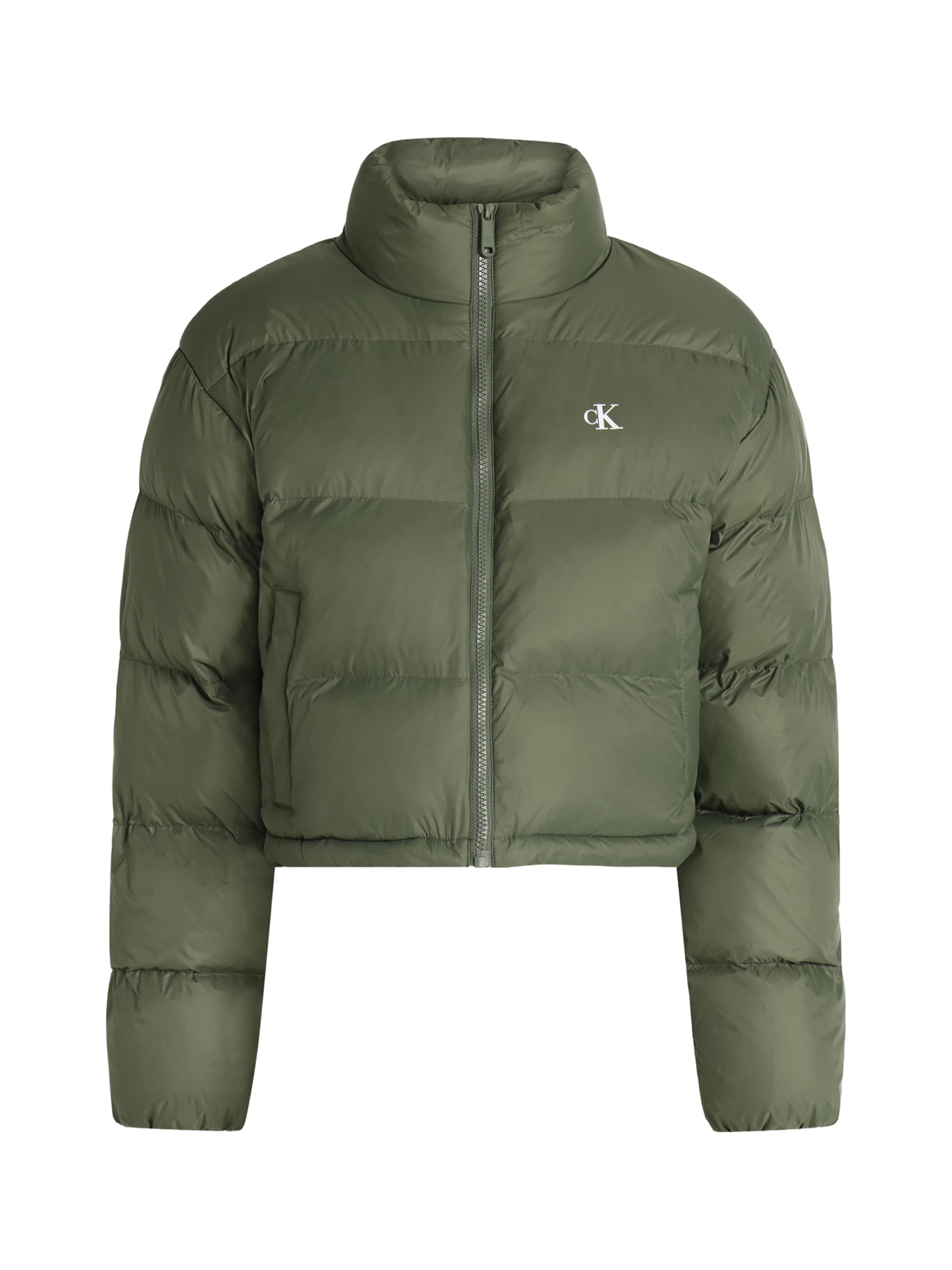 Geacă de primăvară-toamnă 'ESSENTIAL' de la Calvin Klein Jeans pe verde: față