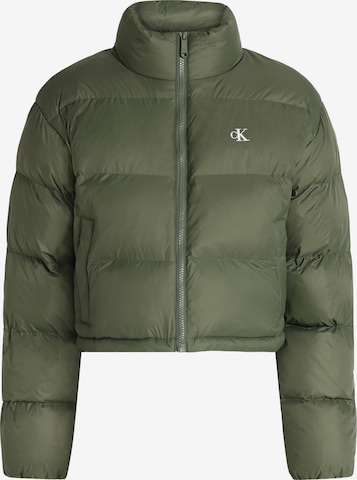 Geacă de primăvară-toamnă 'ESSENTIAL' de la Calvin Klein Jeans pe verde: față