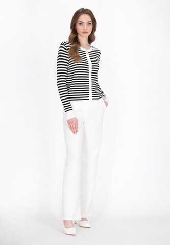 DreiMaster Klassik - Casaco de malha 'Classic Look' em branco