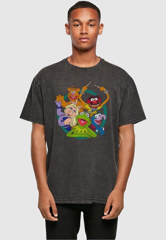 ABSOLUTE CULT T-Shirt 'Muppets - Group Circle' in Grau: Vorderseite