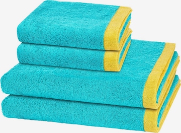 Cawö Towel 'Lifestyle Splash' in Blue: front