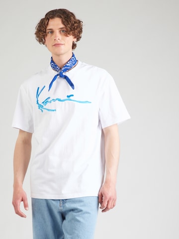 Karl Kani Shirt in White: front
