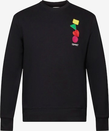 ESPRIT Sweatshirt in Zwart: voorkant