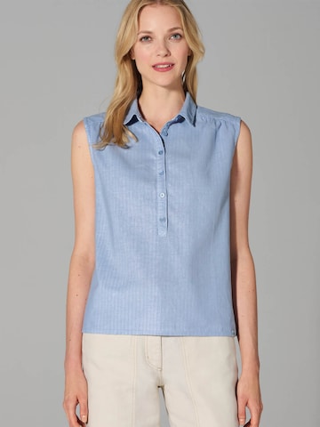 HempAge Blouse in Blue: front