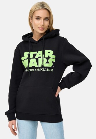 Recovered Kapuzenpullover 'Star Wars Graphic Logo' in Schwarz: Vorderseite