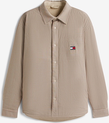 Tommy JeansPrijelazna jakna - bež boja: prednji dio