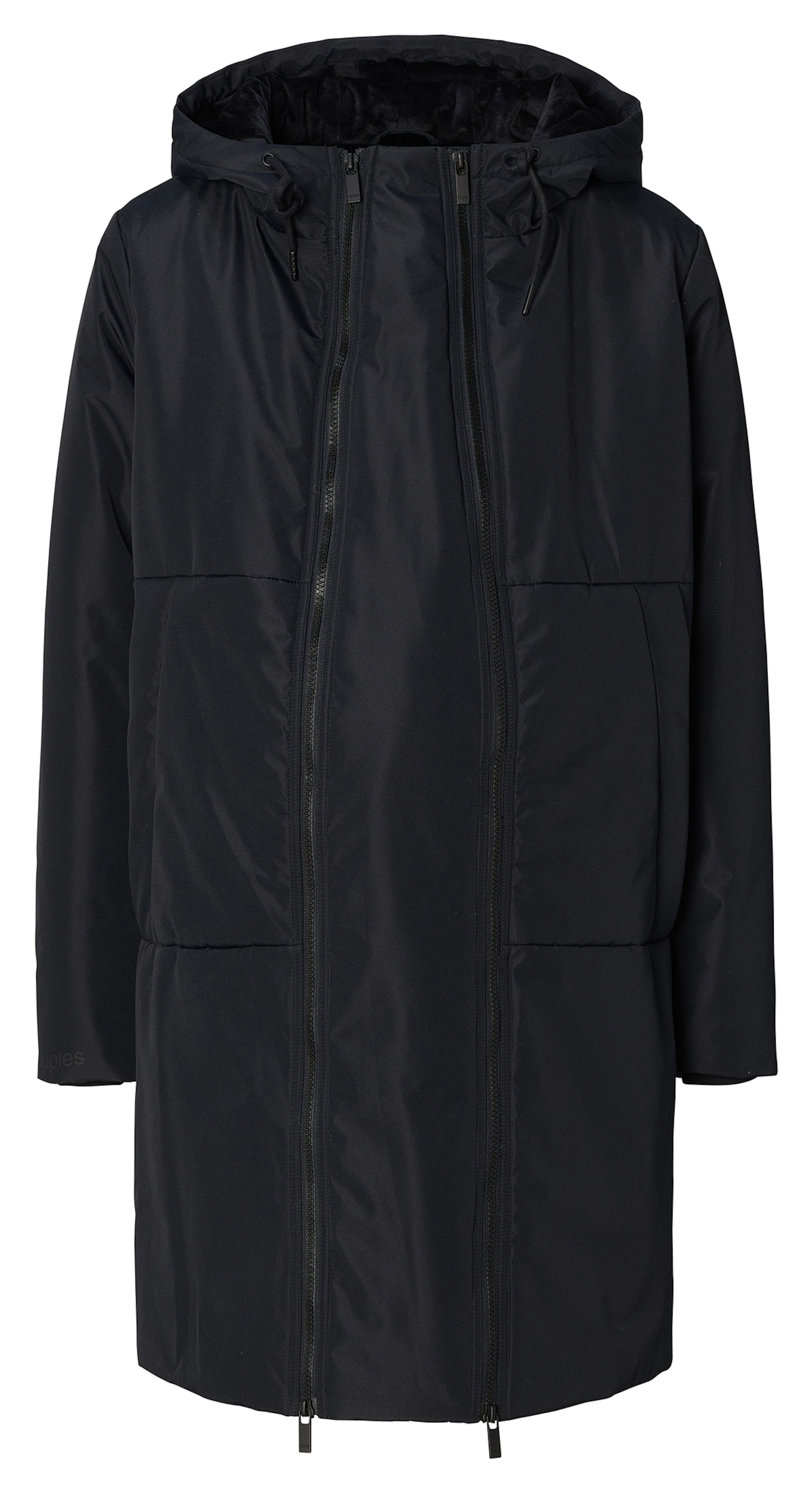 Noppies Φθινοπωρινό και ανοιξιάτικο μπουφάν 'Flagstaff' σε μαύρο: μπροστά