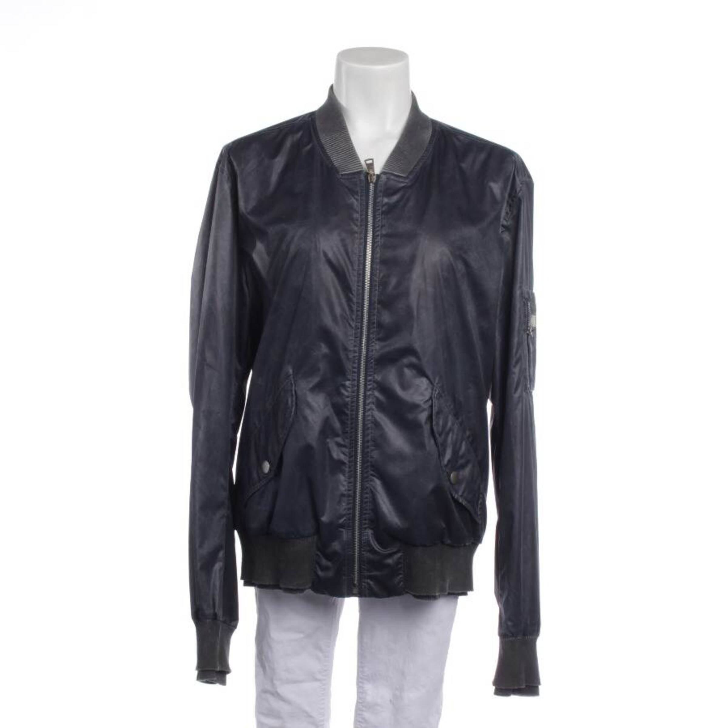 DOLCE & GABBANA Übergangsjacke 5XL in Grau: Vorderseite