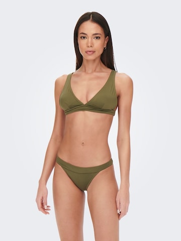 ONLY Triangle Bikini in Green: front