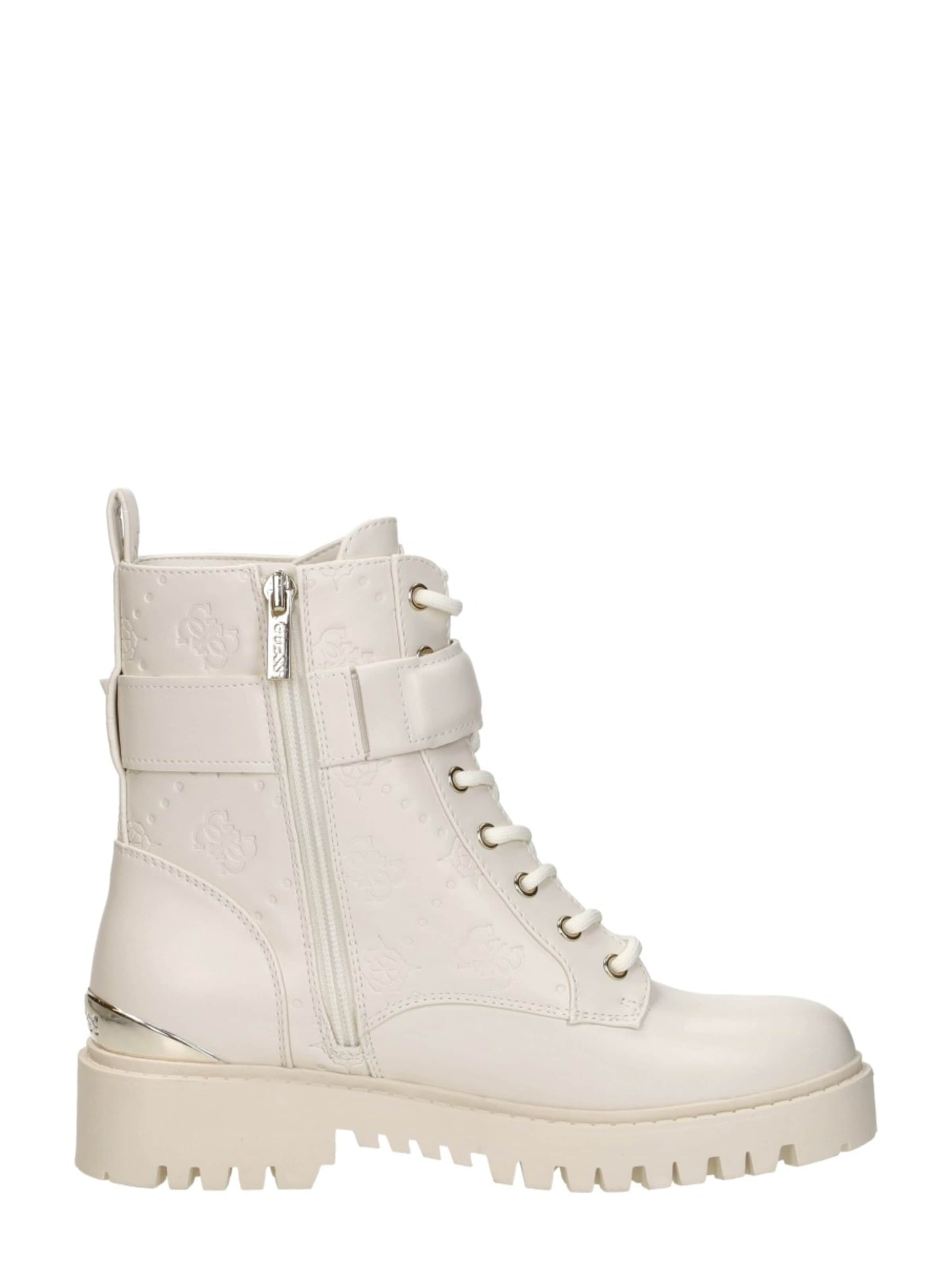 Bottines à lacets 'Oranda' GUESS en blanc