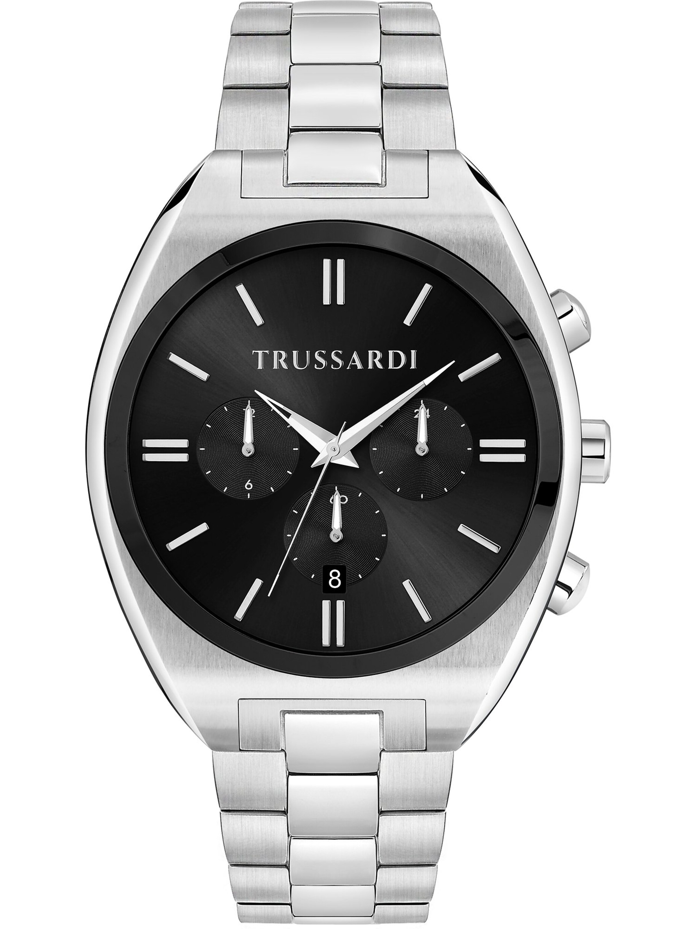 Trussardi Analog Watch in Black: front