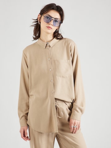 VERO MODA Blus 'MYMILO' i beige: framsida