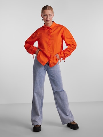 PIECES Bluse 'BRENNA' in Orange