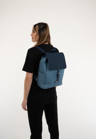 LARKSON - Mochila 'Ida' em azul: frente
