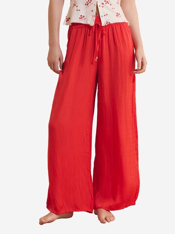 Pantaloncini da pigiama 'Cheeta' di ETAM in rosso: frontale