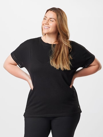 Tom Tailor Women + T-Shirt in Schwarz: predná strana