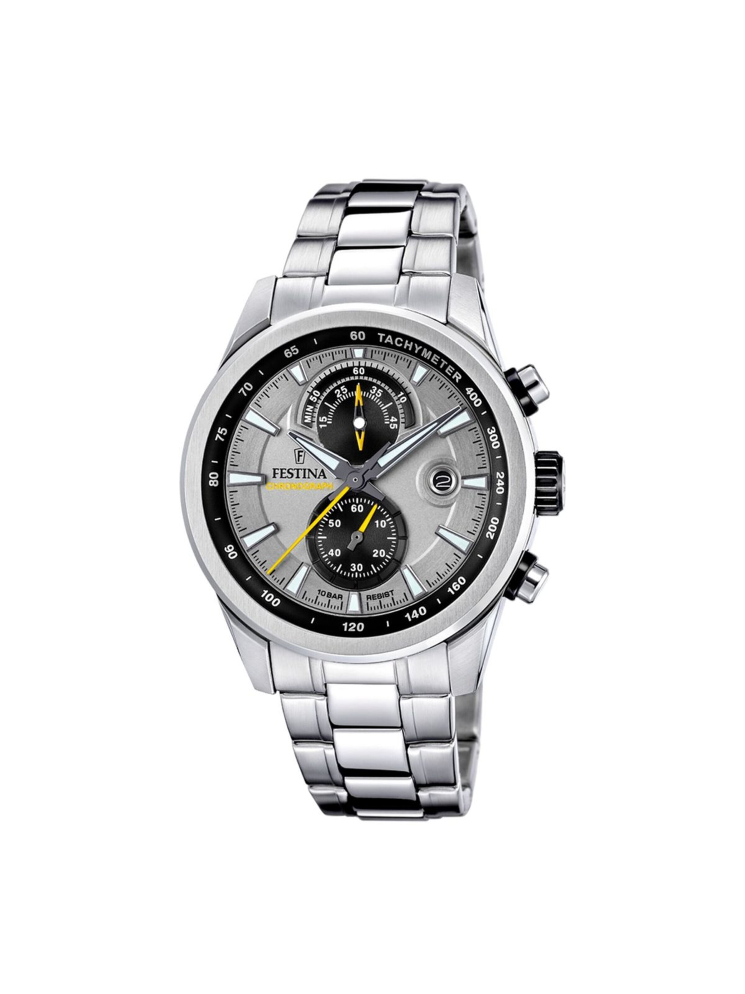 FESTINA Analoog horloge in Grijs: voorkant