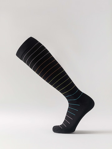 Millo Knee High Socks 'Wide Comfort' in Black