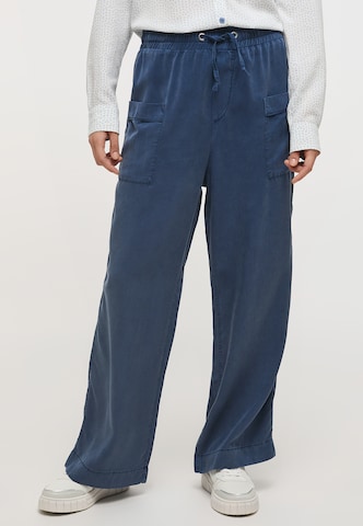 MUSTANG Loose fit Pants in Blue: front