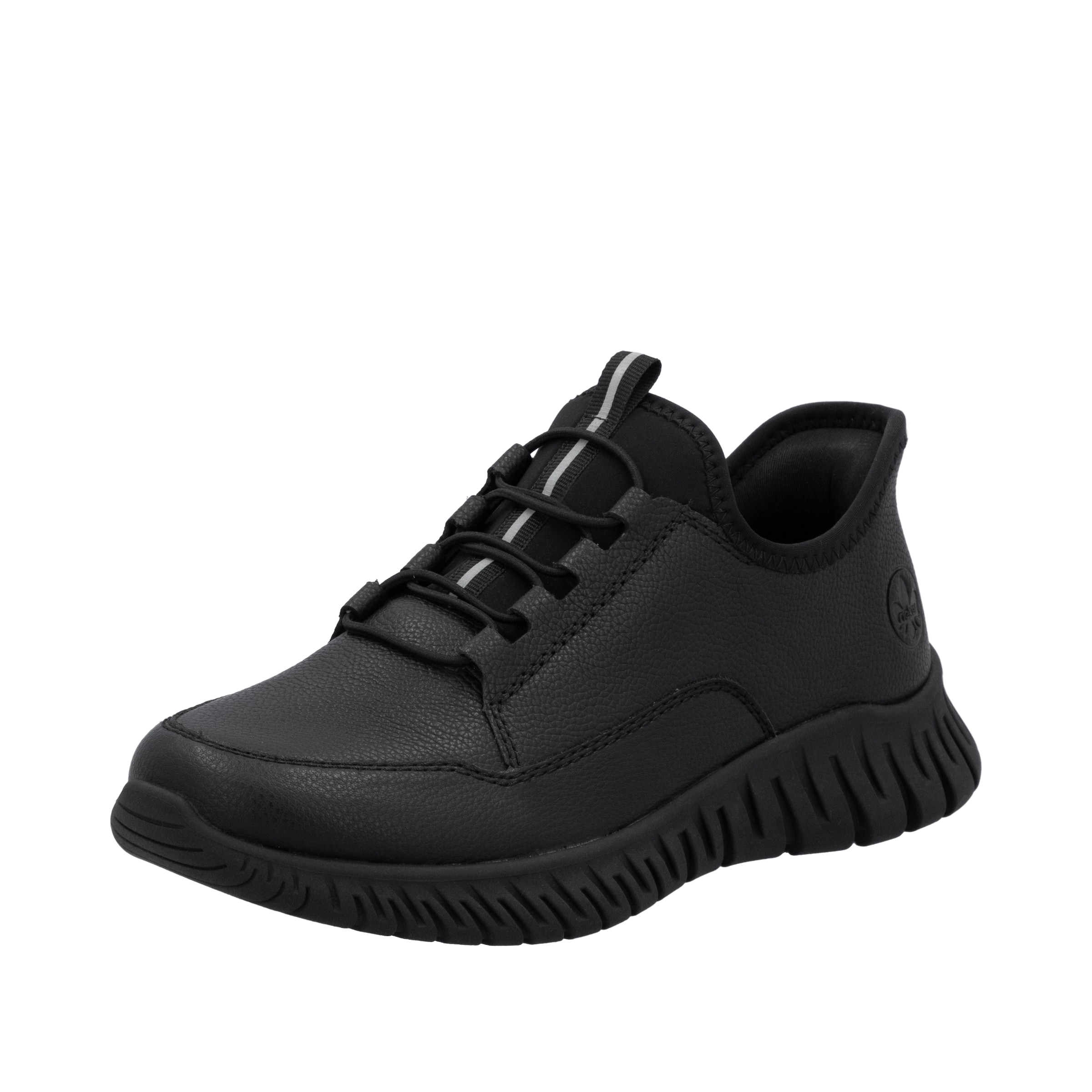 Rieker Slip-Ons in Black: front