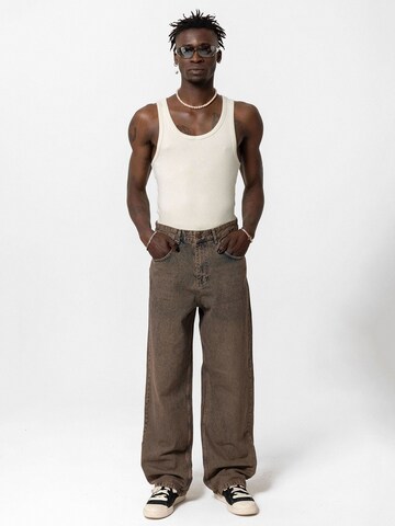 Wide leg Pantaloni di VAMOS CLO in marrone