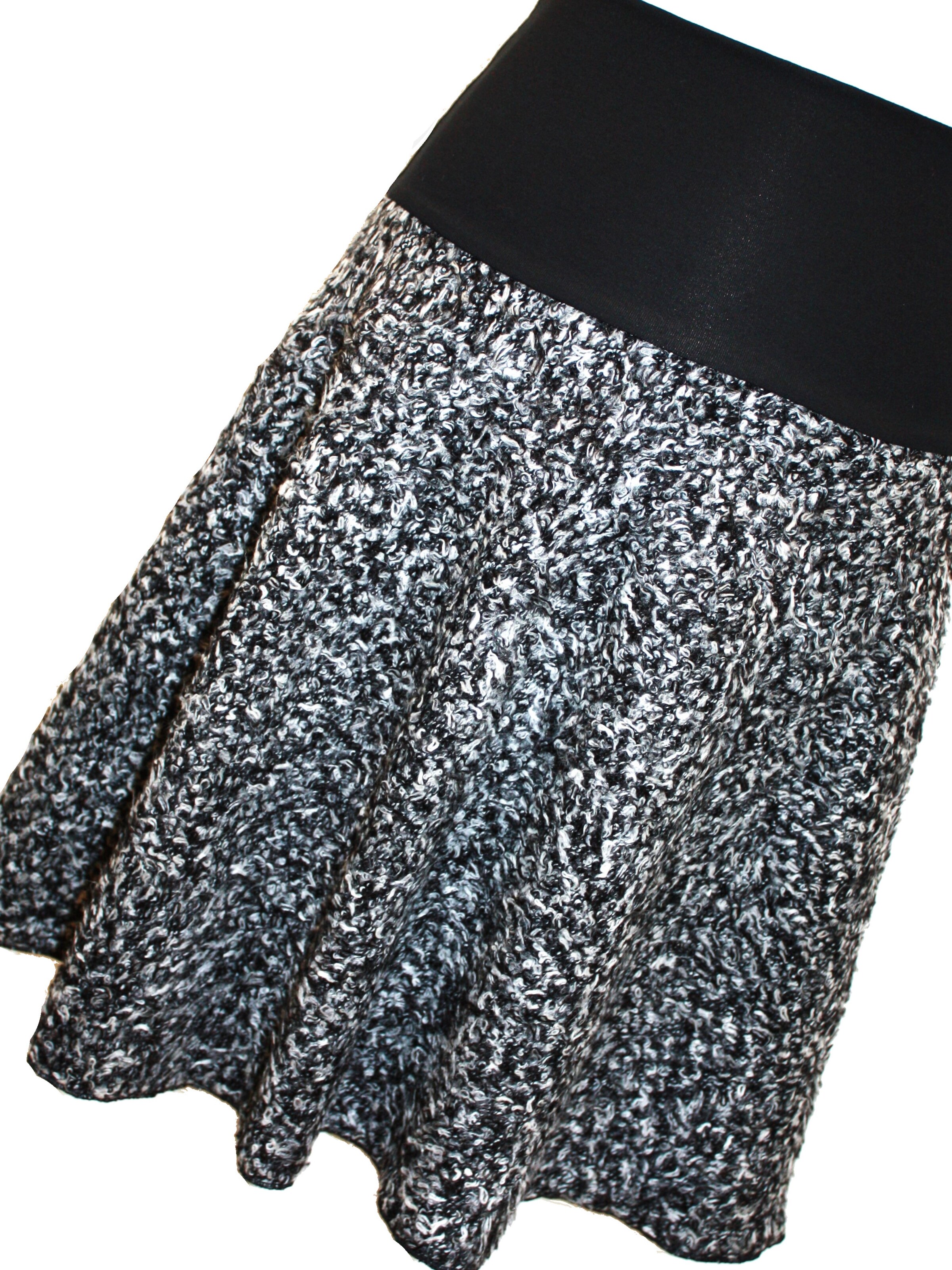 dunkle design Skirt 'Boucle' in Black