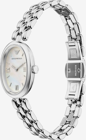 Emporio Armani Analoguhr in Silber: Vorderseite