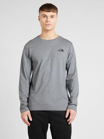 THE NORTH FACE - Camiseta en gris: frente