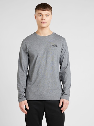 T-Shirt THE NORTH FACE en gris : devant