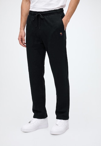 Abercrombie & Fitch - regular Pantalón en negro: frente