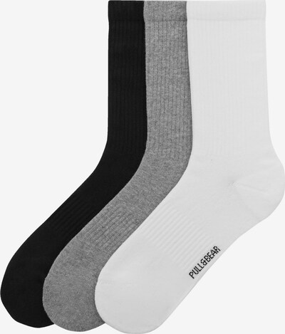 Pull&Bear Socken in graumeliert / schwarz / weiß, Produktansicht