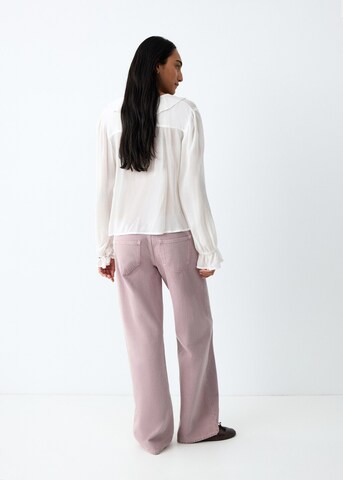 MANGO TEEN Wide leg Jeans 'Dalia' in Purple