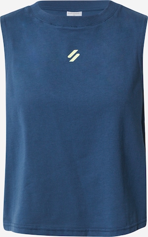 Superdry Sports Top in Blue: front