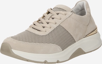 Baskets basses GABOR en beige : devant