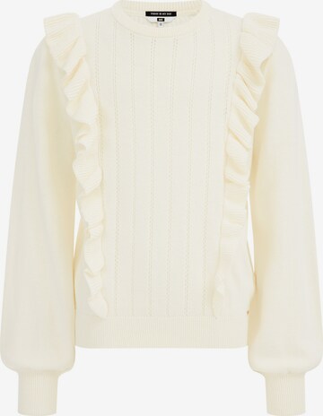 WE Fashion Sweater in White: front