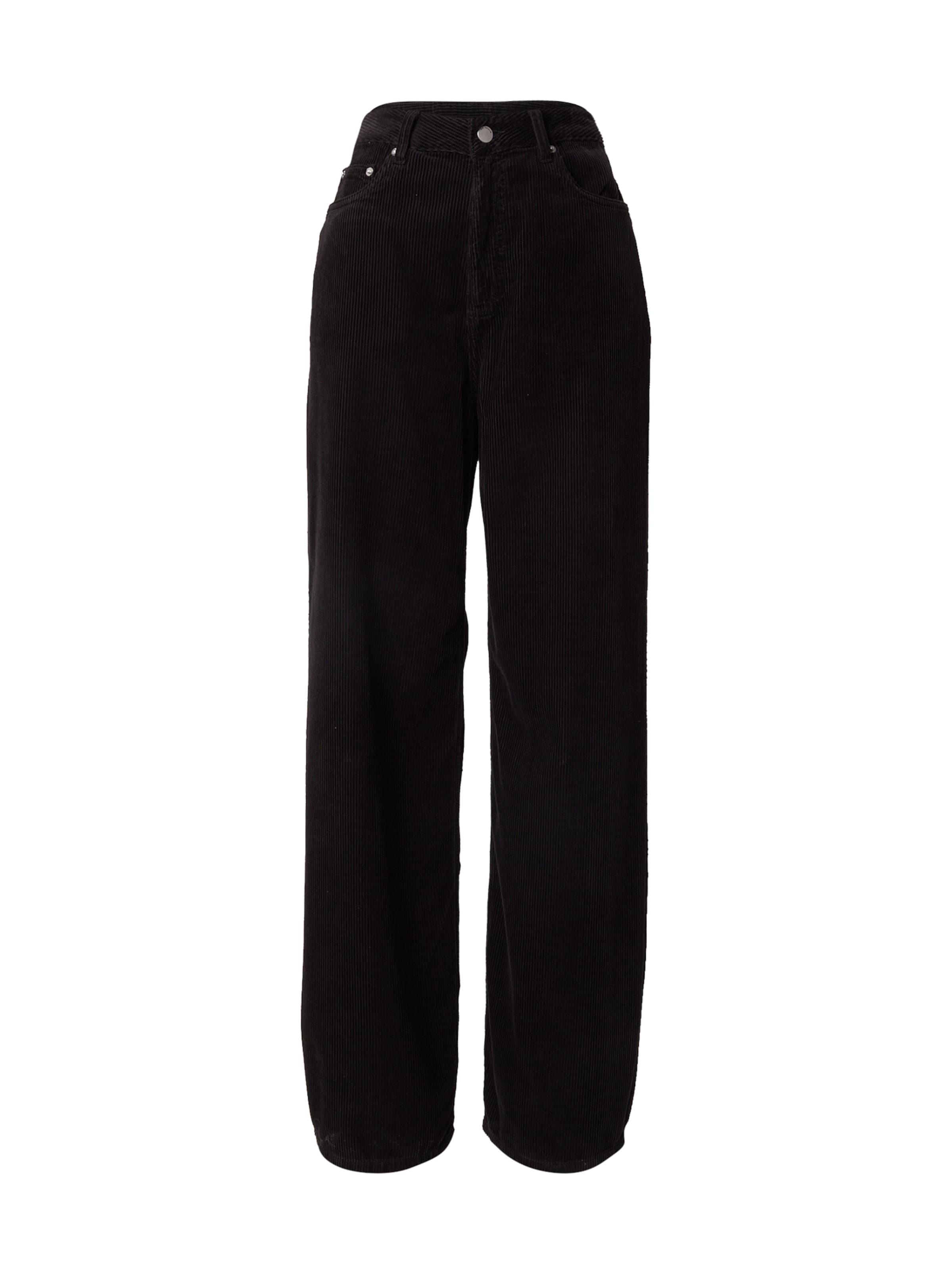 Dr. Denim - Pierna ancha Vaquero 'Donna' en negro: frente