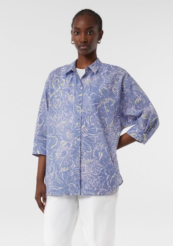 comma casual identity Bluse in Blau: Vorderseite