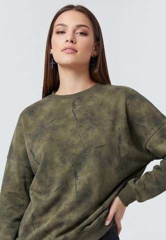 Sweat-shirt myMo ROCKS en vert