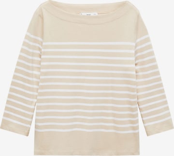 MANGO T-shirt 'PARISIAN' i brun: framsida