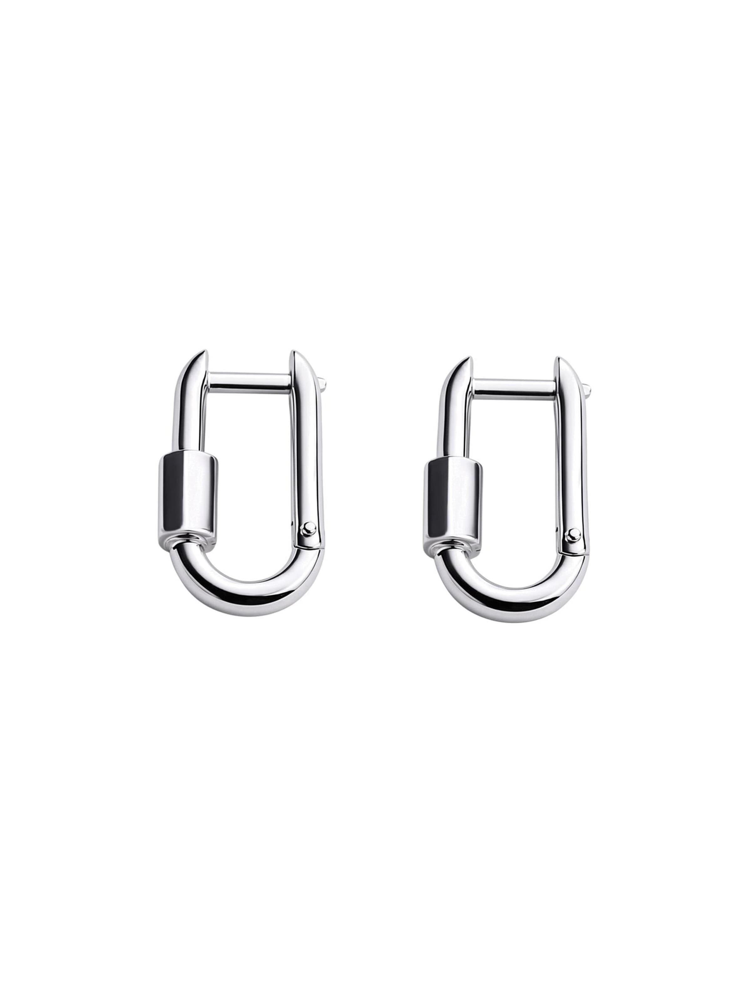 REYTEL - Pendientes 'KARABIN' en plata
