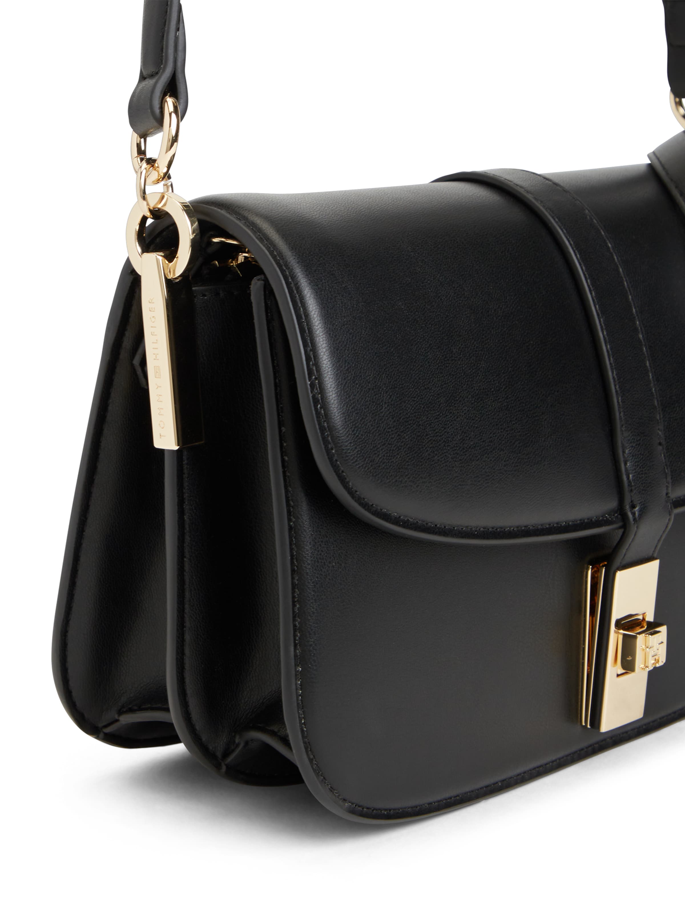melns TOMMY HILFIGER Pleca soma 'HERITAGE'