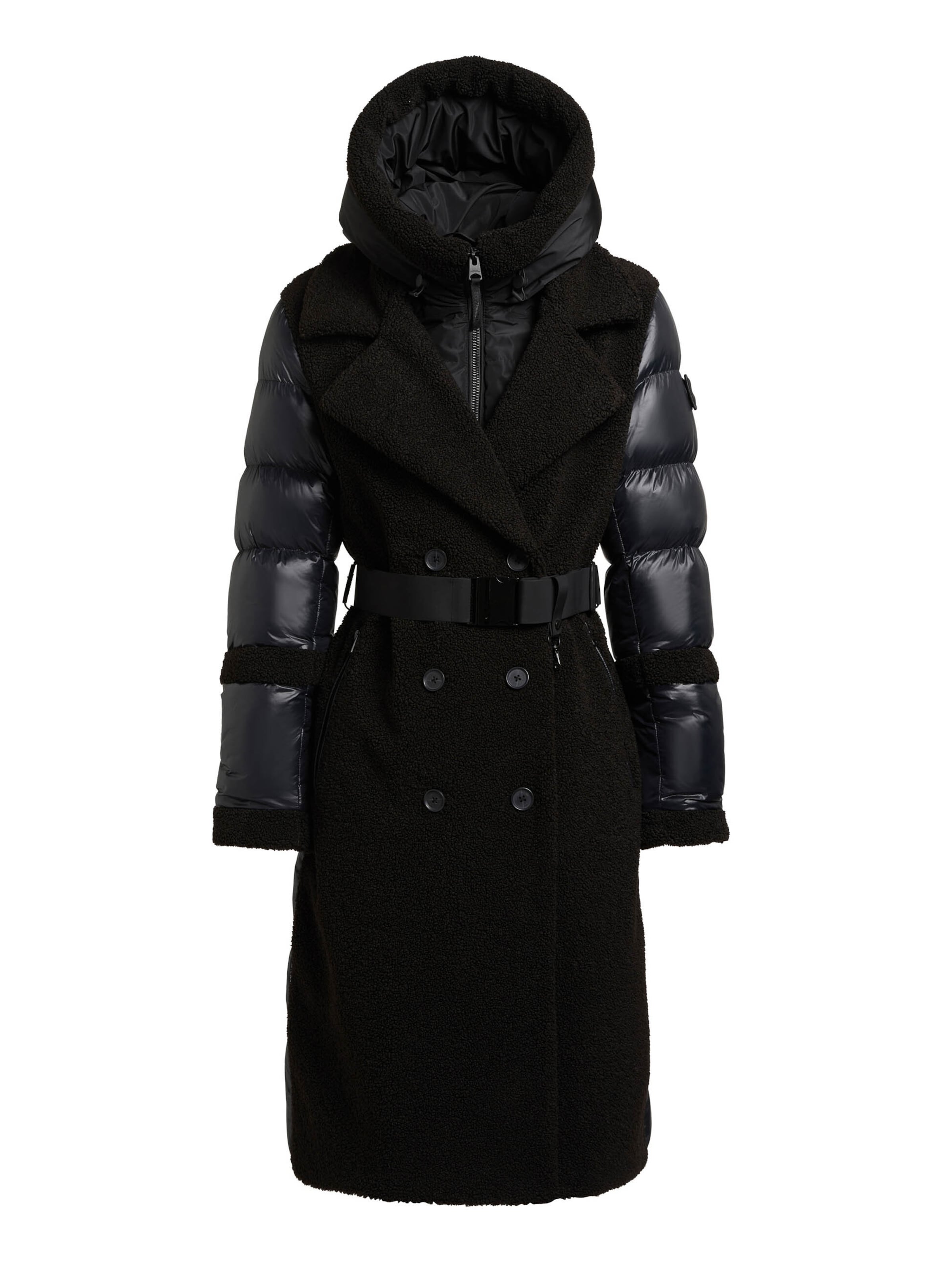 khujo Χειμερινό παλτό 'Kalmia' σε μαύρο: μπροστά