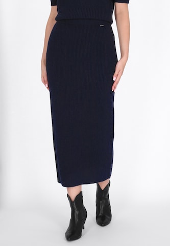 DreiMaster Vintage Rok in Blauw: voorkant