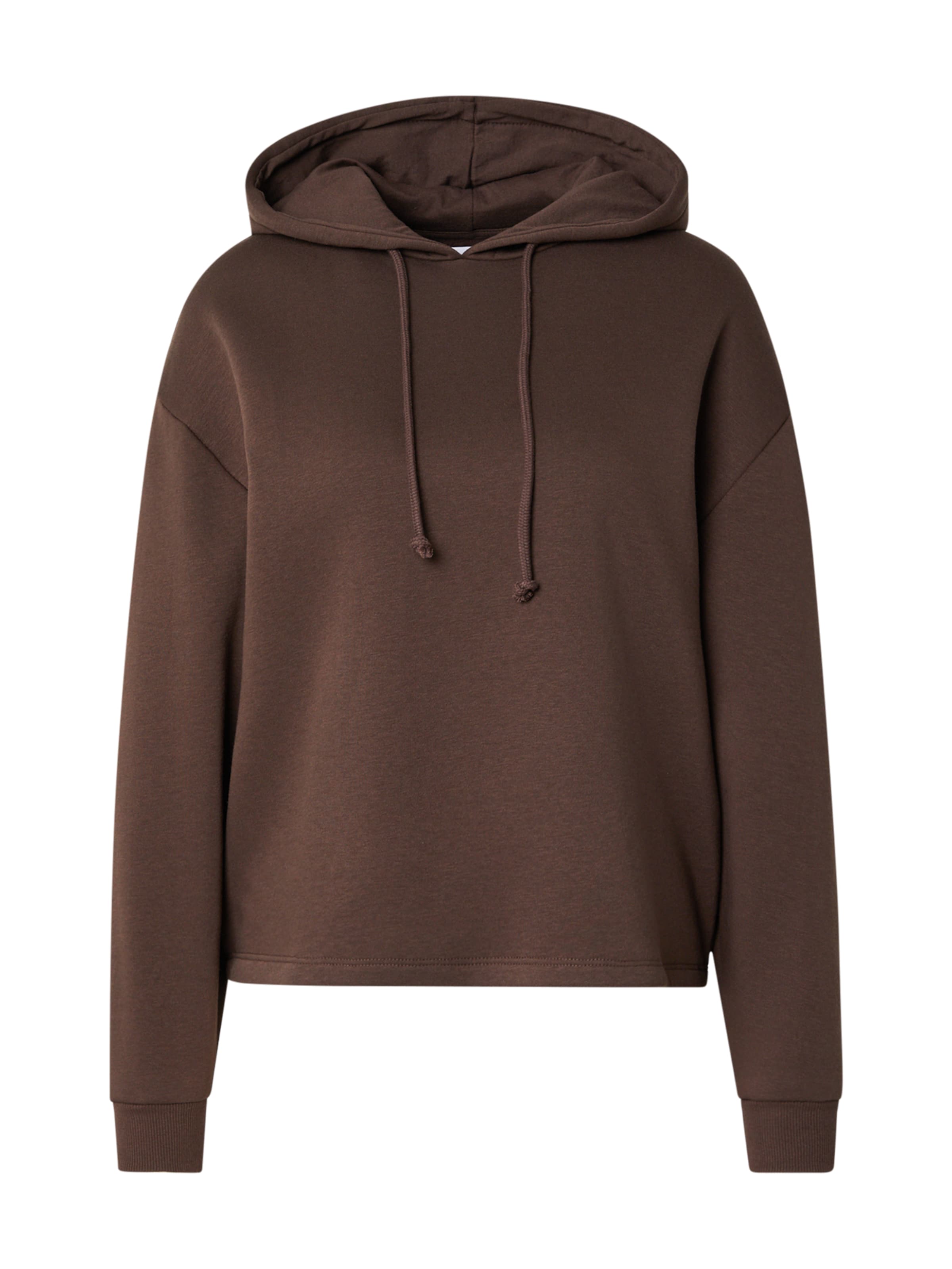 PIECES Sweatshirt 'PCCHILLI' in Brown: front