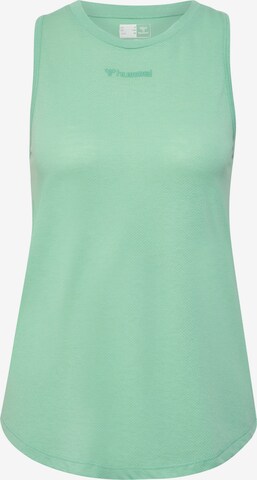 Hummel Sporttop in Groen: voorkant