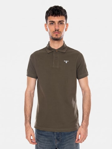 T-Shirt 'TARTAN PIQUE POLO DARK OLIVE' Barbour en vert
