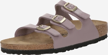 BIRKENSTOCK Muiltjes 'Florida' in Lila: voorkant