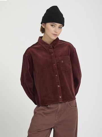 Chemisier 'Weellow' Volcom en rouge