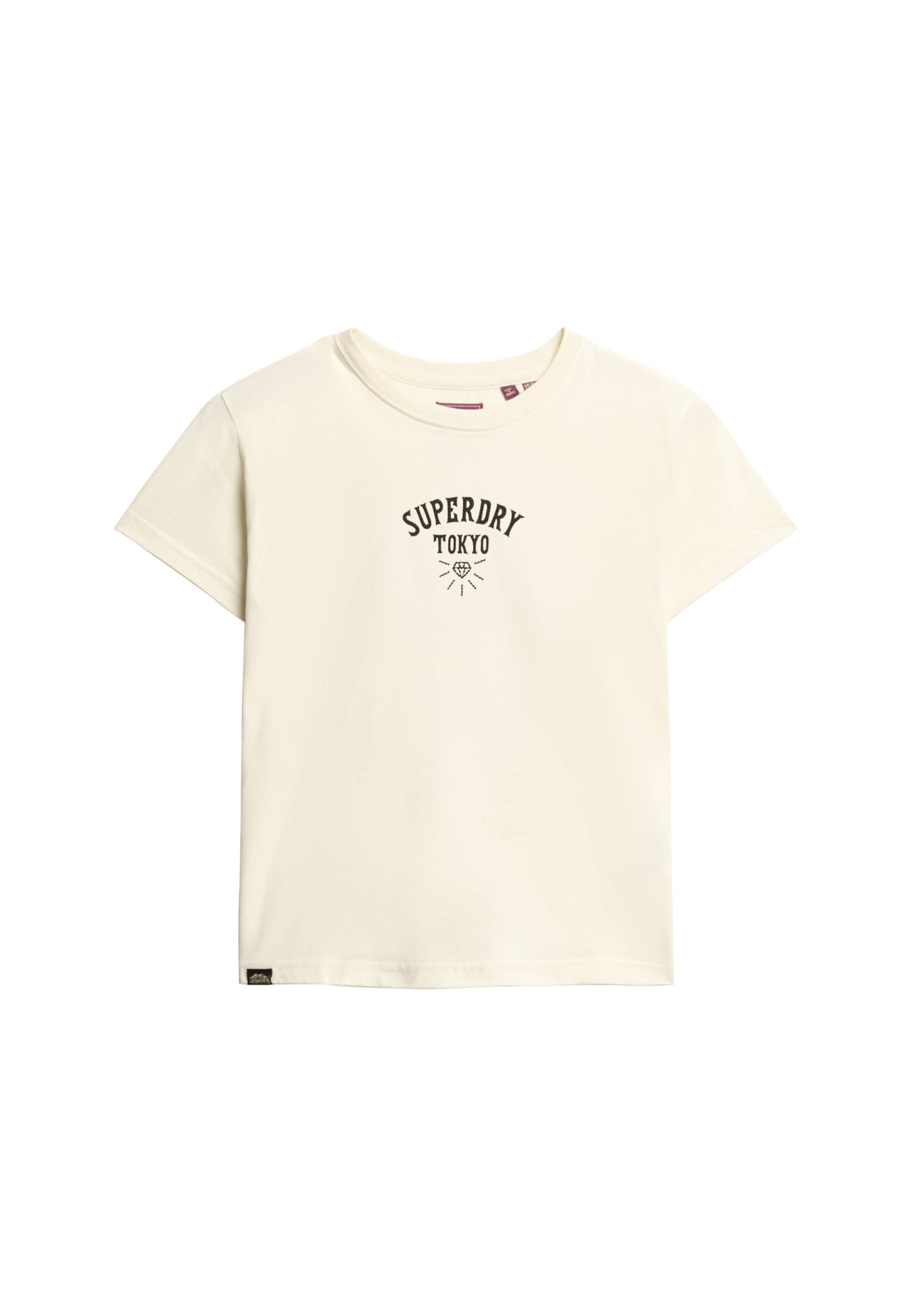 Superdry & Co Shirt in Dark green / Orange / Light pink / Off white, Item view