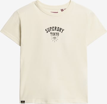 T-shirt Superdry & Co en blanc : devant